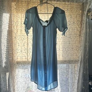 Rue21 Blue Sheer Mini Dress